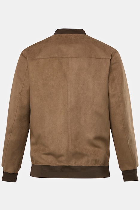 STHUGE Velours-Blouson, Collegekragen, bis 8 XL