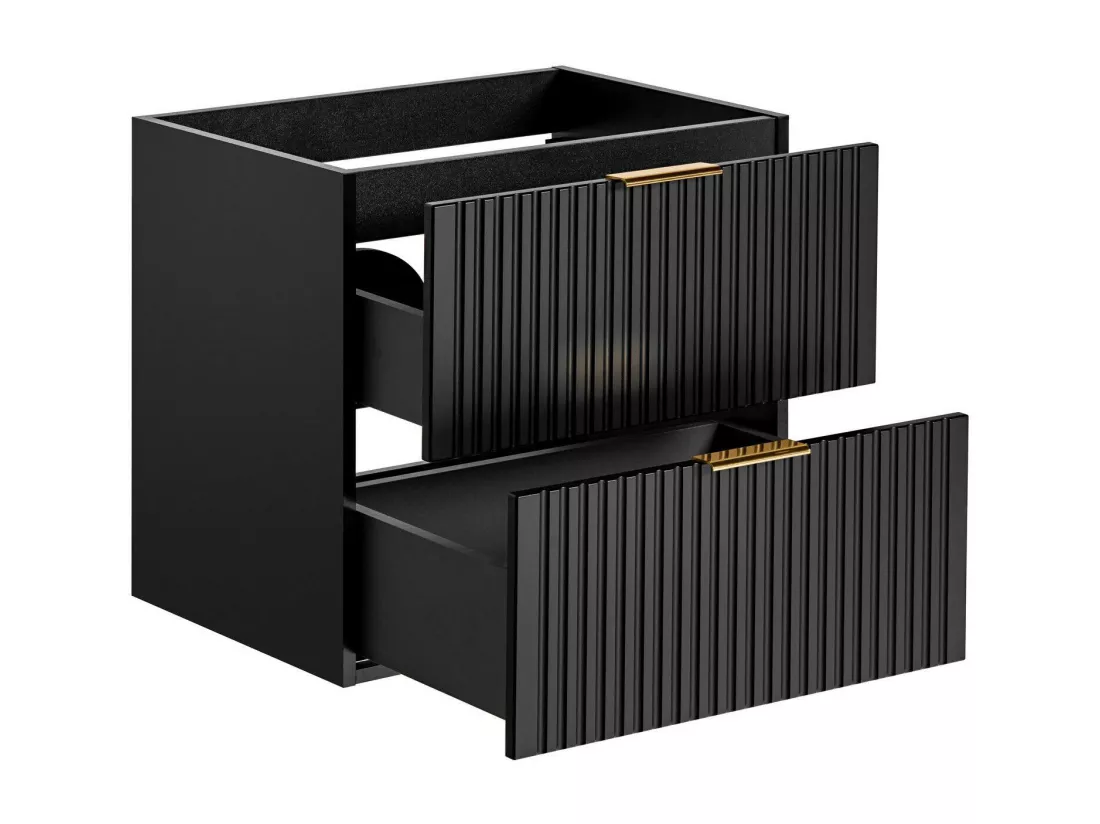 Armoire Sous Lavabos ADEL CUW60 2D 60x46x57 Noir