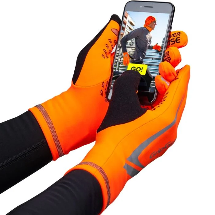 GripGrab Unisex Handsker Running Expert Hi-Vis Winter Glove Orange