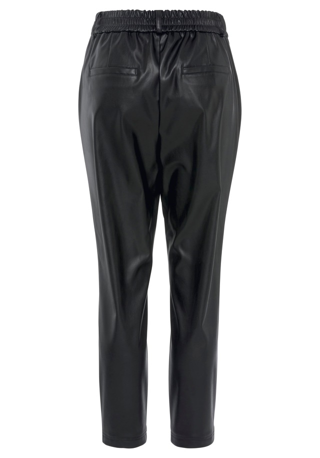 LASCANA Schlupfhose  aus Lederimitat, bequeme Stoffhose, elegant-chic