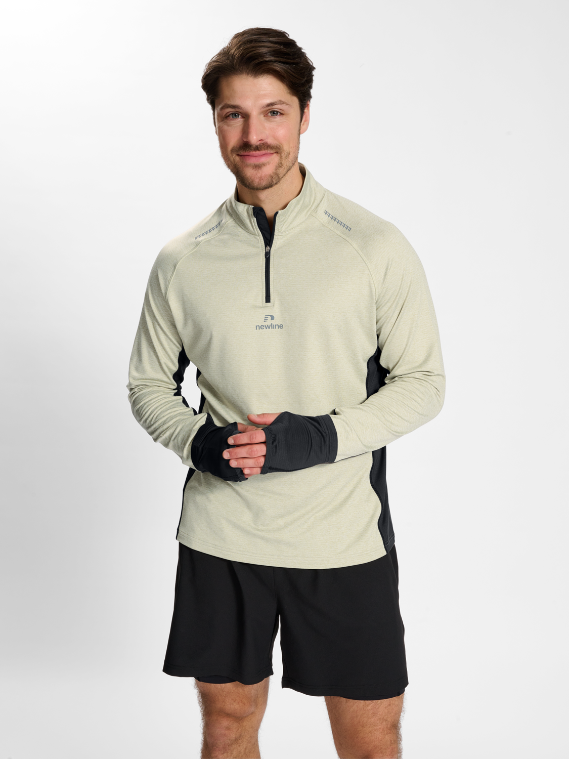 nwlMESA 1/2 ZIP L/S MEN