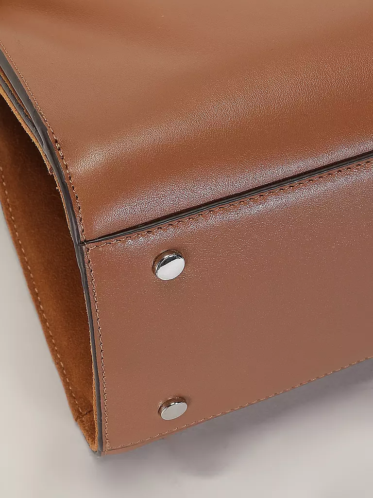 LE TANNEUR Ledertasche - Henkeltasche EMILIE SOFT braun