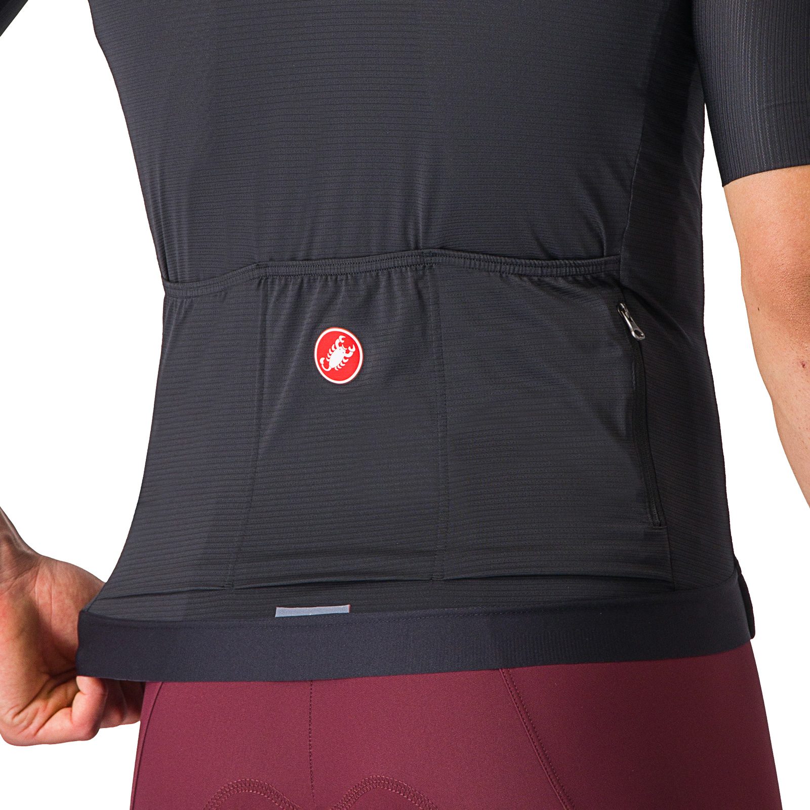 Castelli Espresso Radtrikot Herren light black