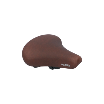 Dresco City Retro fietszadel bruin