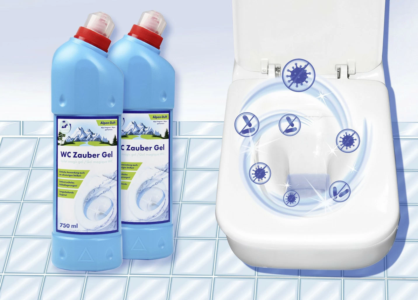 Captain Clean WC-Zaubergel 2tlg