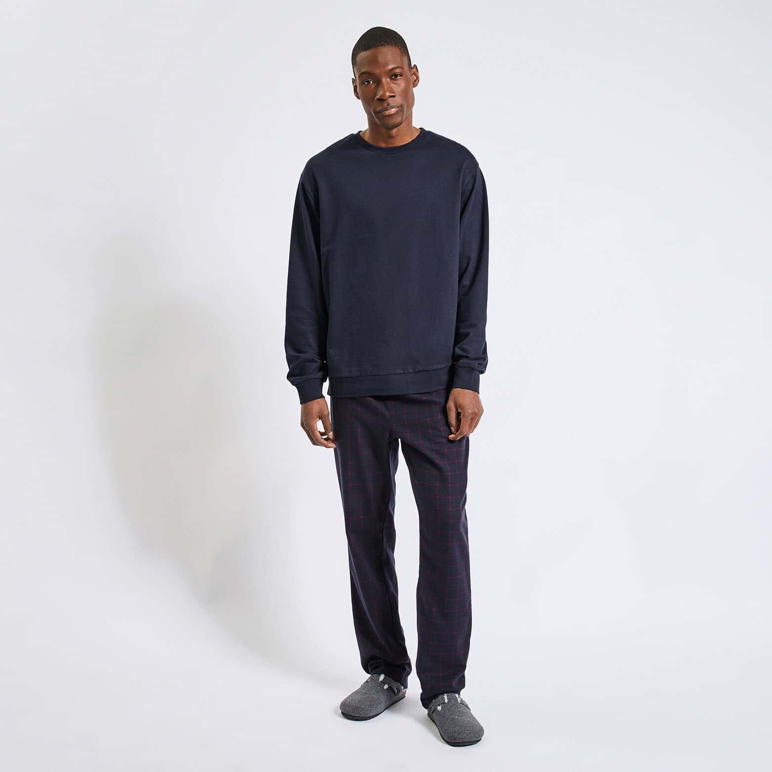 Ensemble pyjama sweat et jogging Bleu foncé