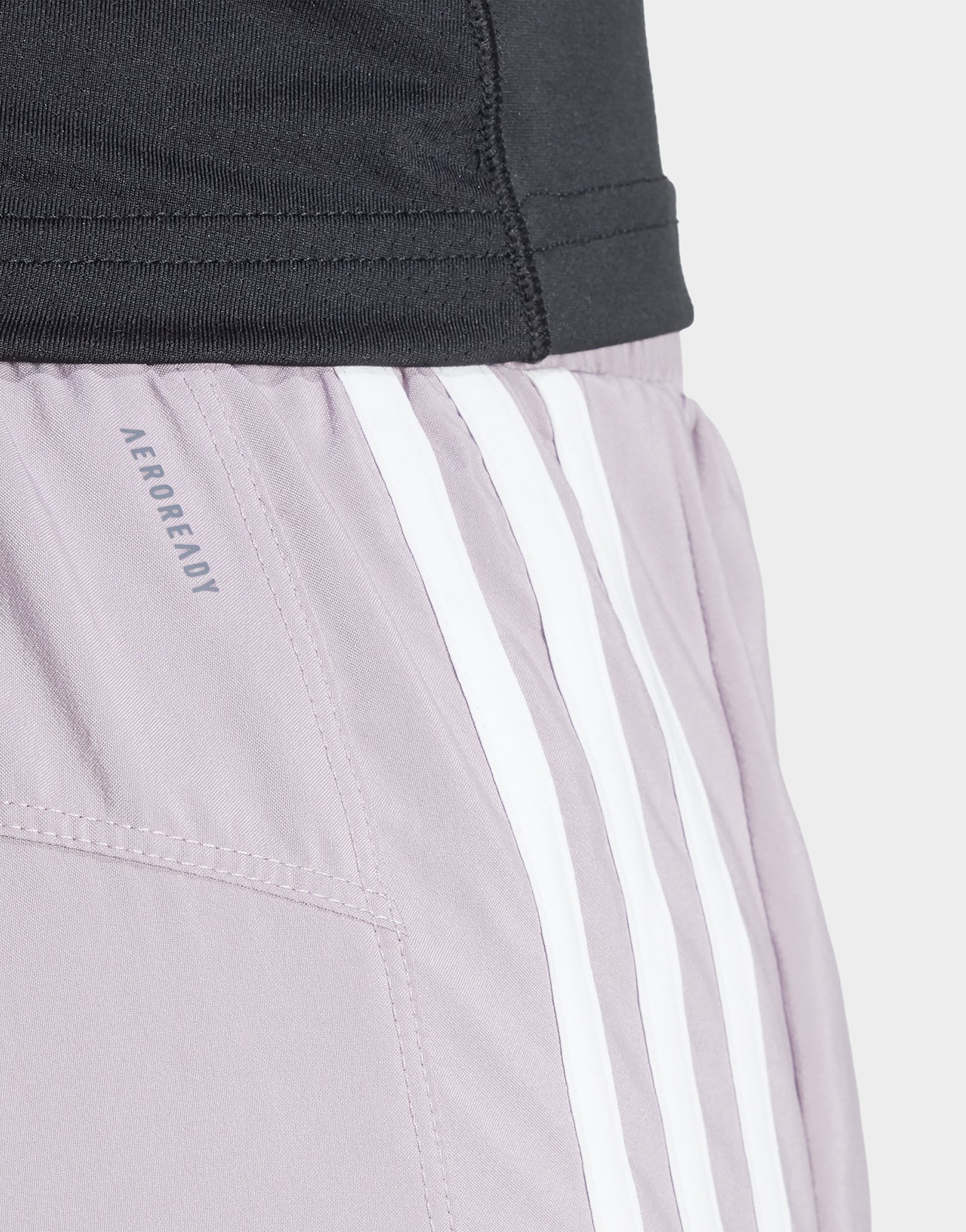 adidas Short de training taille haute toile Pacer 3 bandes