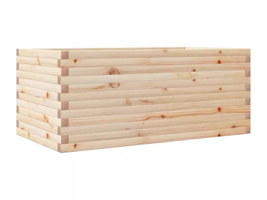Jardinière bac lit surélevé bois marron 110 x 60 x 46 cm 02_0037373