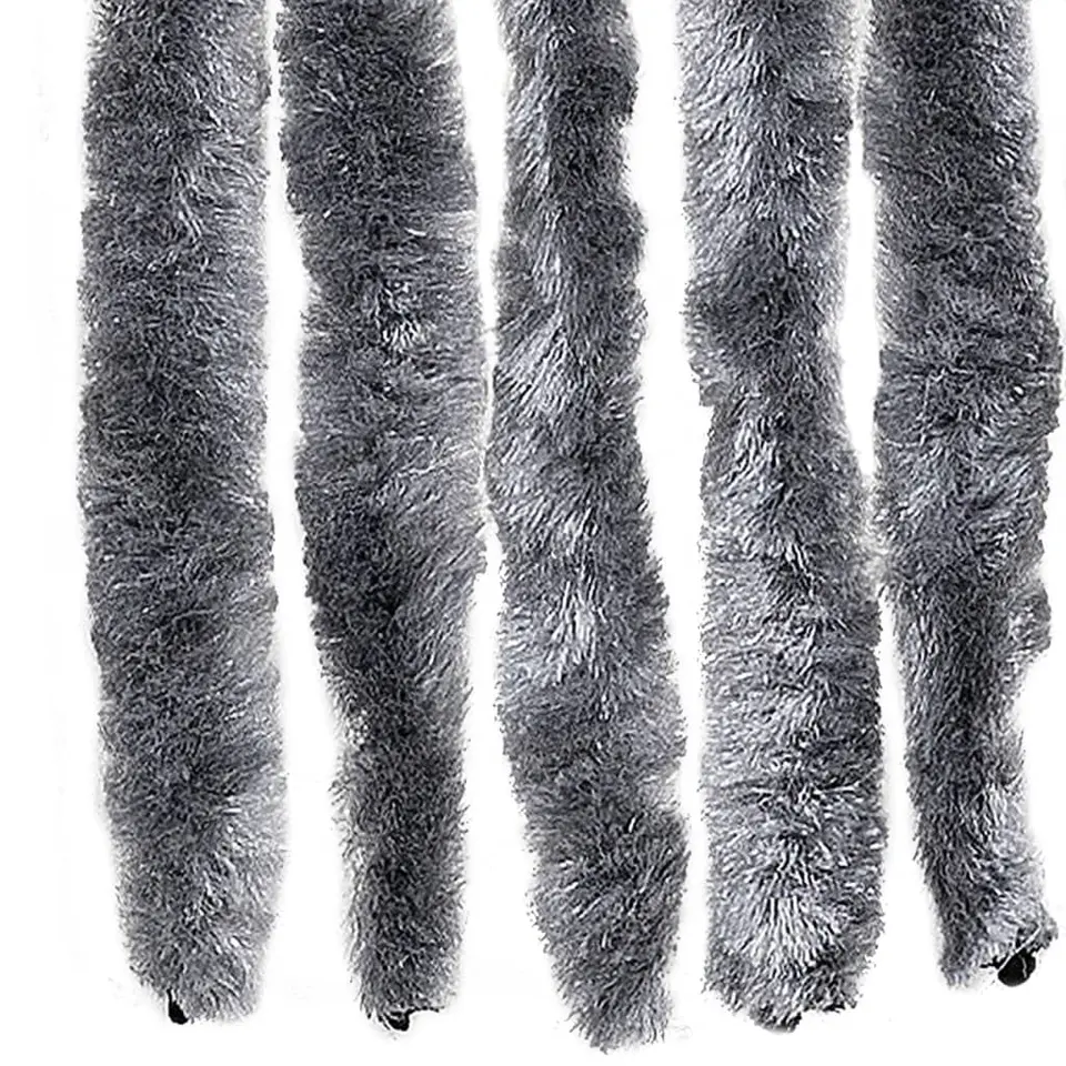 vidaXL - Deurgordijn - Zilver - Polypropyleen - 90 x 200 cm