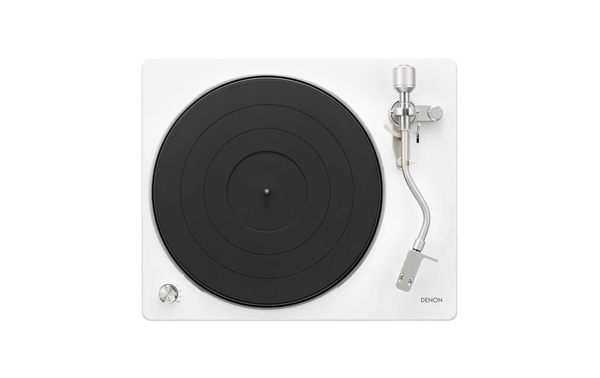 Plattenspieler DP-400 Weiss<br>Hi-Fi Plattenspieler mit automatischer Geschwindigkeitsregelung für präzise Klangreproduktion