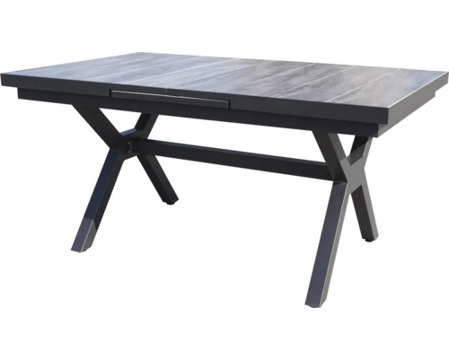 Uitschuifbare eettafel Destiny GARDA 160 x 100 x 75 cm aluminium