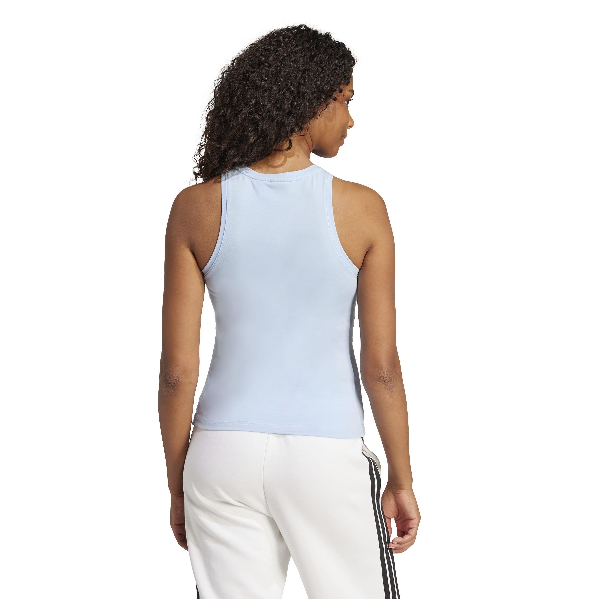 adidas Essentials Linear Slim Cotton Tank Top Womens
