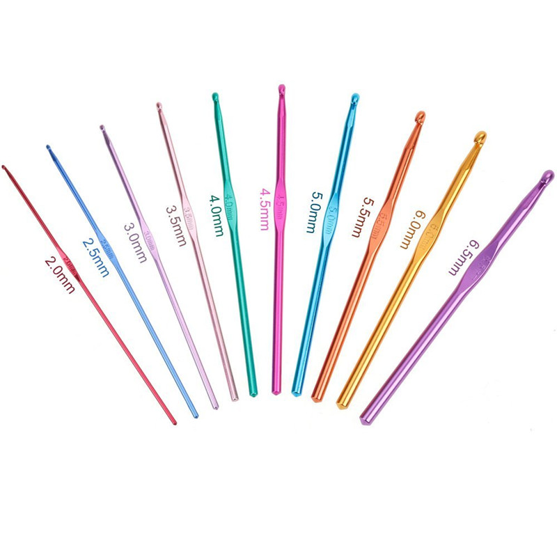 (99-tlg. Set) Häkel Handwerk Starter Kit DIY Mercerie Nadeln mit Massband   Etui