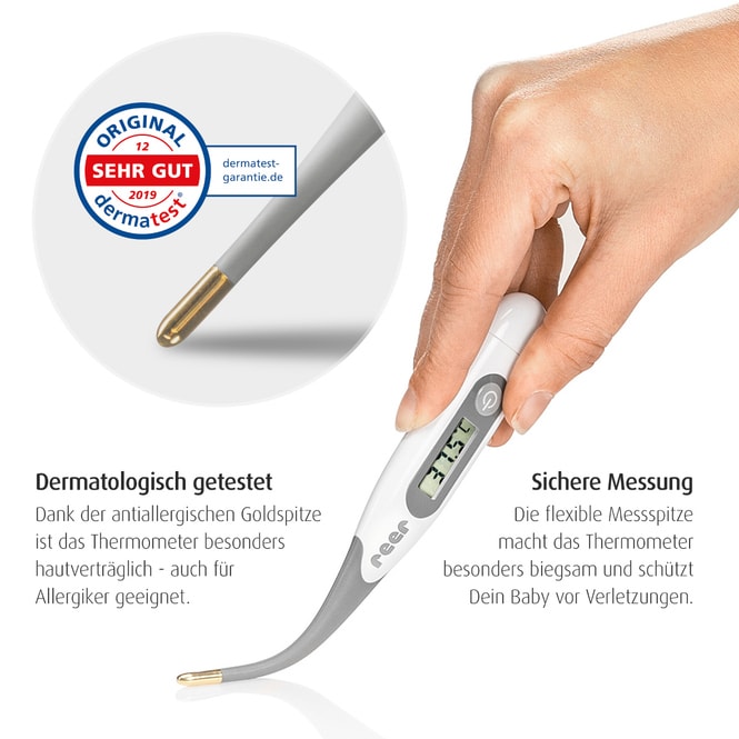 Reer - Digitales Fieberthermometer mit Express Messung