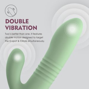 Hailey Doppel-Vibrator Rabbit Vibrator - Grün