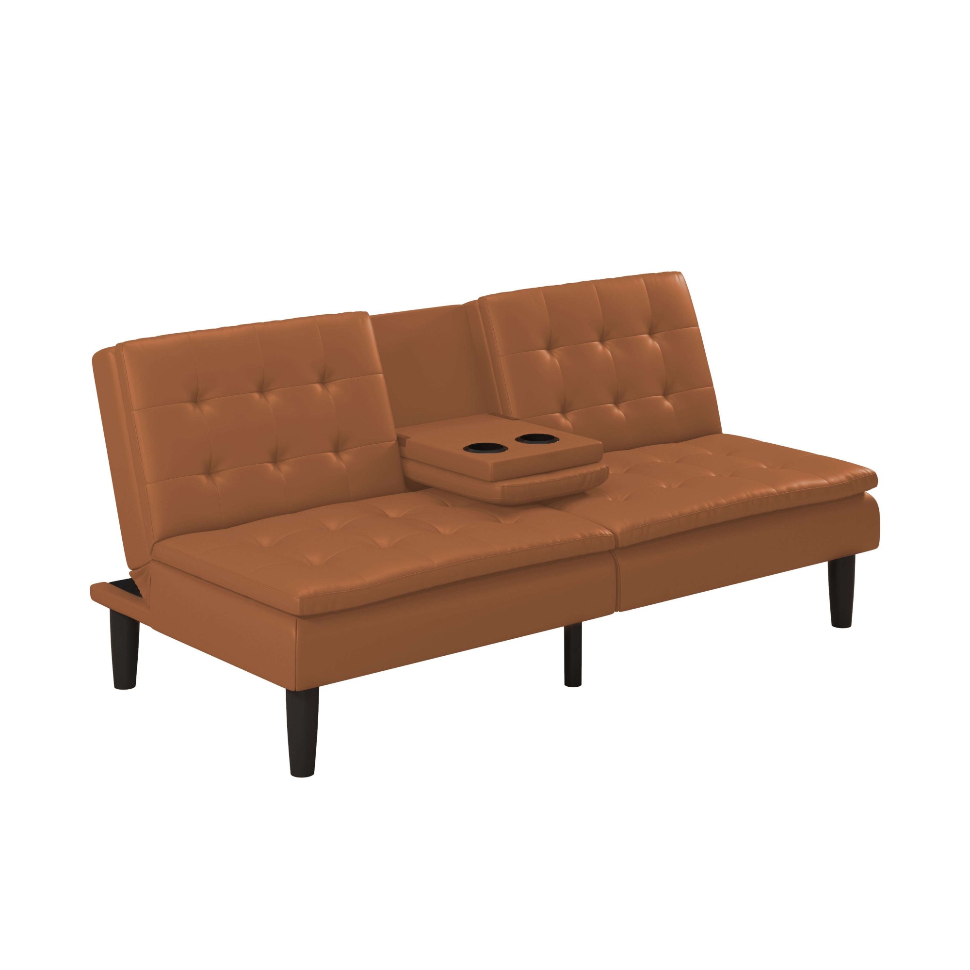 Dorel Home Schlafsofa »MAINE, Kinosofa mit Relax- und Bettfunktion, 2 Getränkehalter,« Liegefläche 190 x 110 cm, Webstoff und Kunstleder