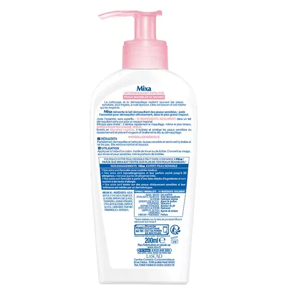 Leite de Limpeza Facial Extra Puro Mixa 200ml