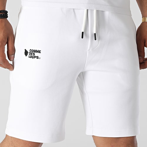 Short Jogging Naruto x Sasuke 011 Blanc
