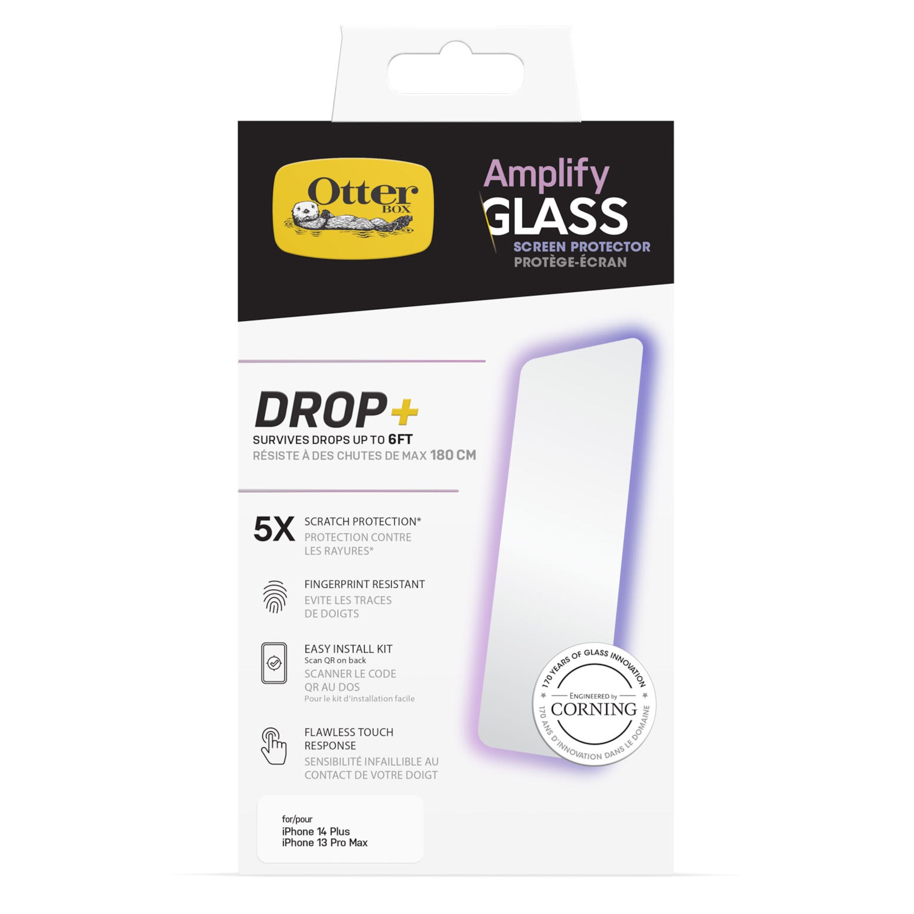 Otterbox Amplify Anti-Micro Skjermbeskytter for iPhone 13 Pro Max og 14 Plus