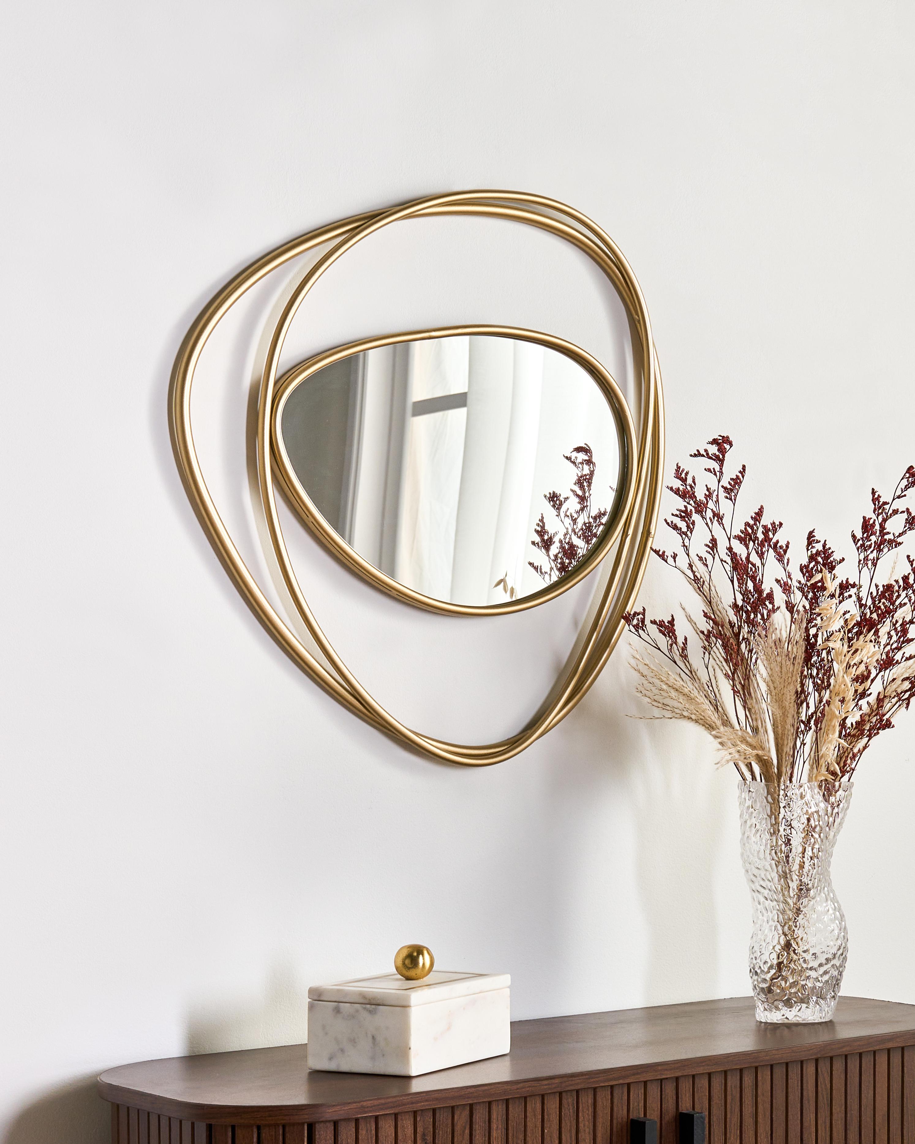 Wandspiegel COURCY 50 cm 54 cm Metaal Goud