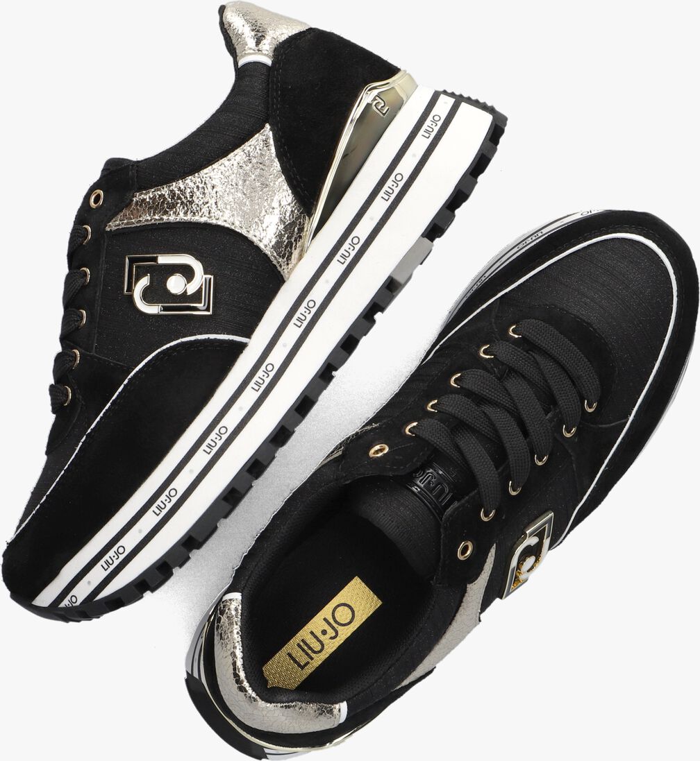 LIU JO zwarte liu jo lage sneakers maxi wonder 20