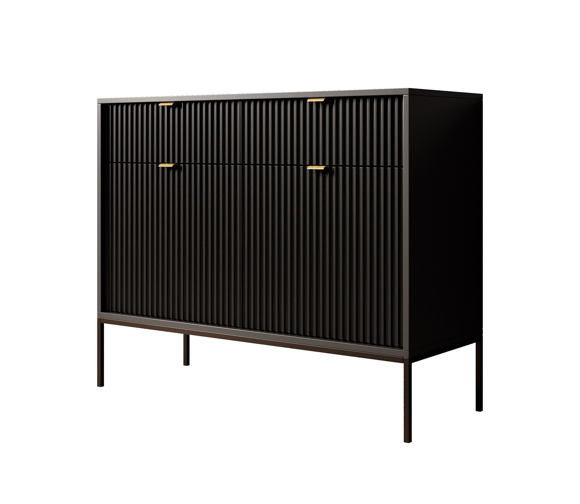 Navil - Dressoir - Zwart - 104x39x83 cm