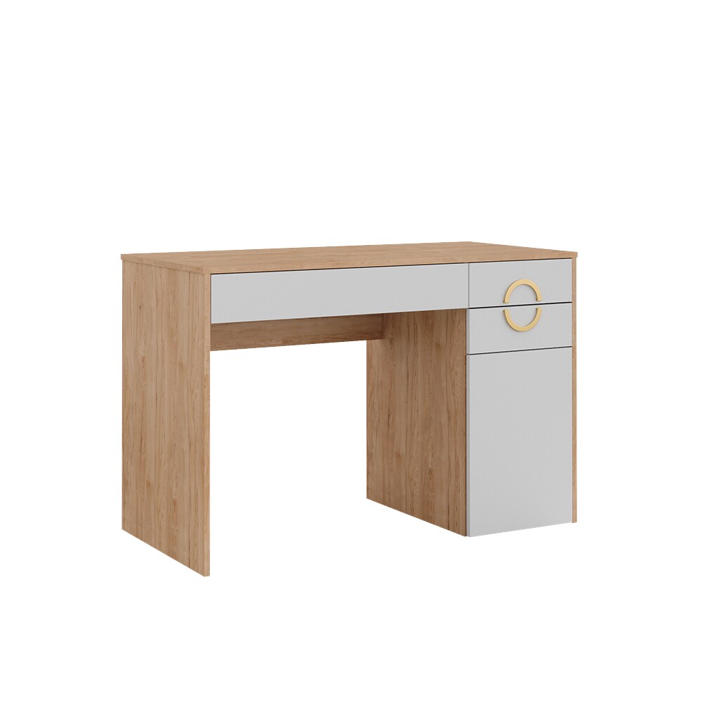 Vicco Schminktisch Adela Natural Rockford Hickory Weiß, 115 x 76 Frisiertisch