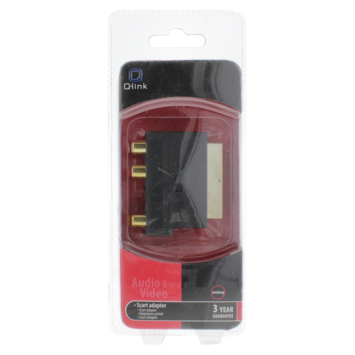Q-Link scart adapter/schakelaar scart/3XRCA/SVHS