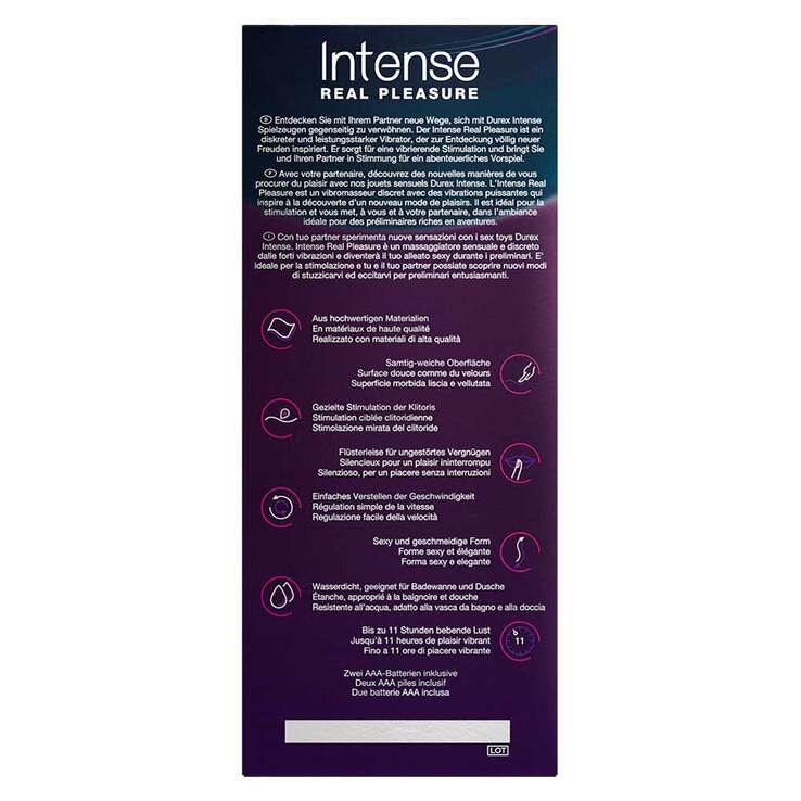 Durex Intense Real Pleasure Vibrator, 1 St