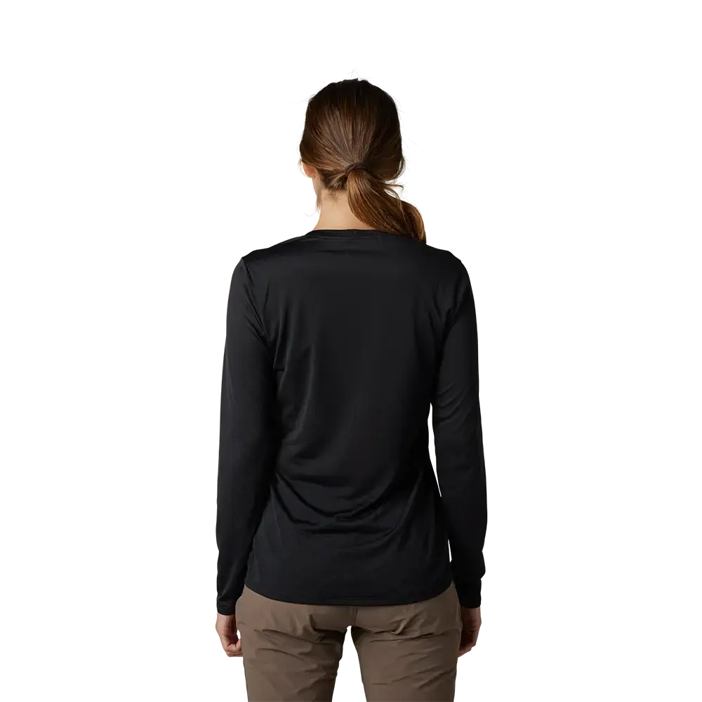 Fox Ranger Tru Dri MTB Fietsshirt Lange Mouwen Zwart Dames