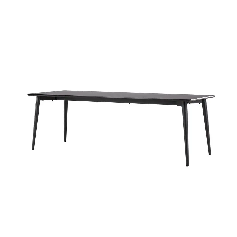 Eettafel Zwart Hout - 230x85x75cm - Ellis