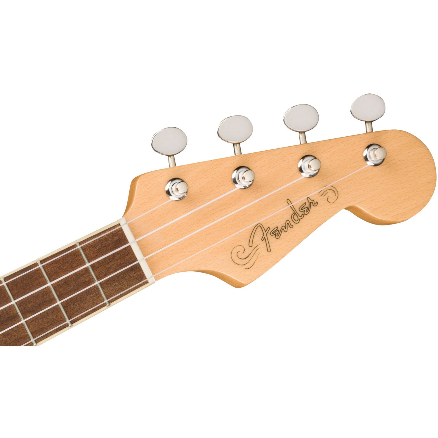 Fender Fullerton Jazzmaster Uke WN Tortoiseshell Pickguard 3-Color Sunburst elektrisch-akoestische ukelele