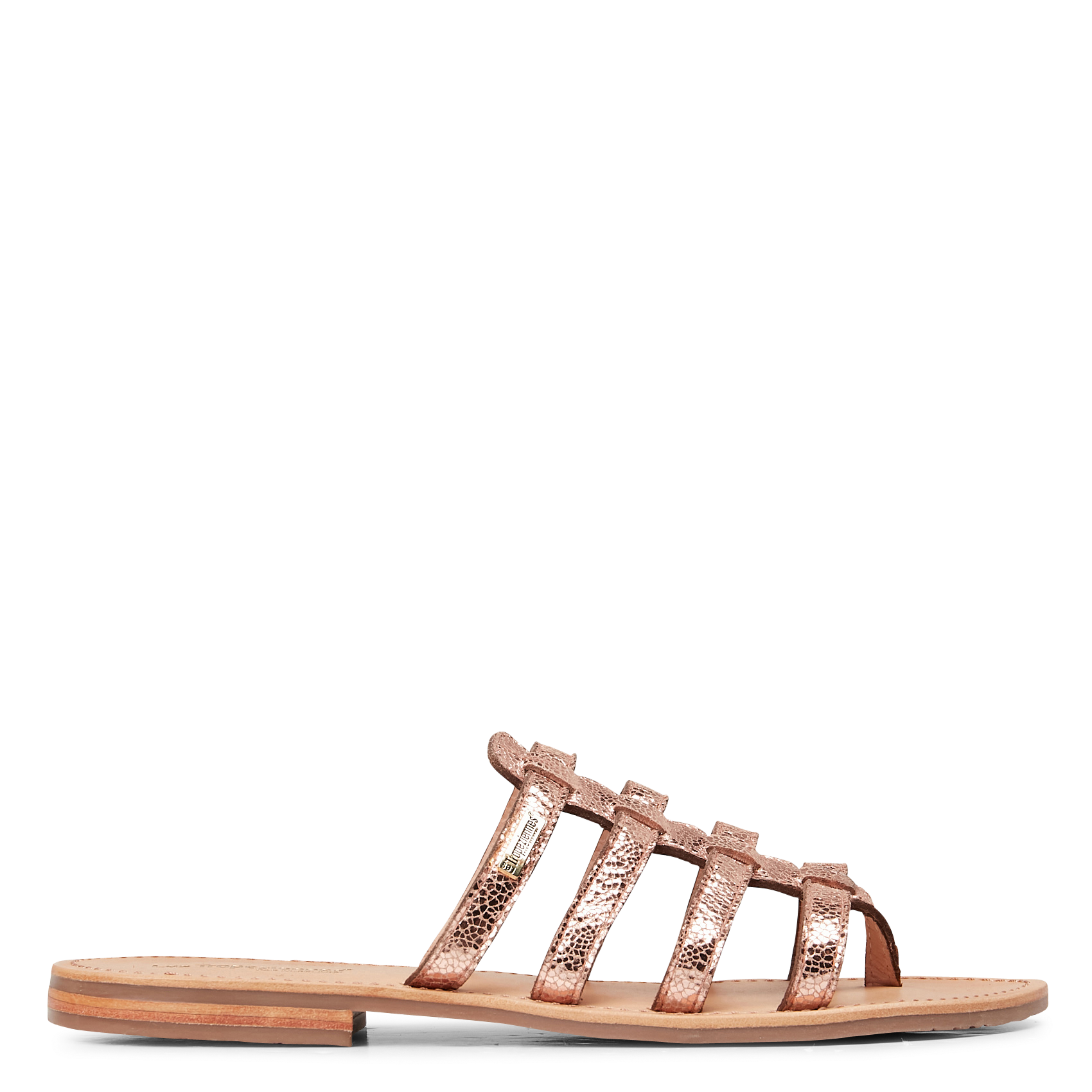 HIKAMUL - Mules plates en cuir | Blanc