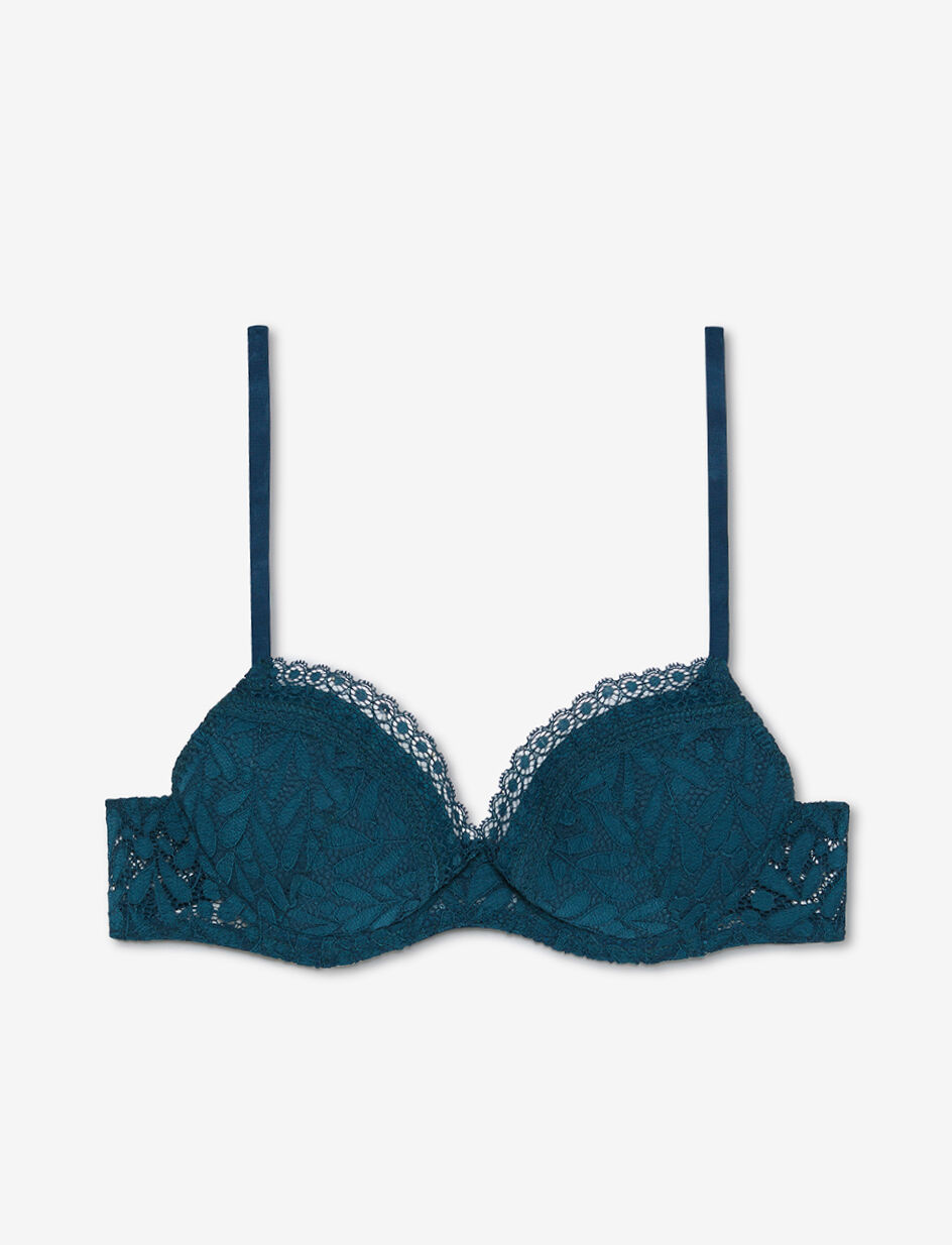 Soutien-gorge push-up avec armatures - bleu canard