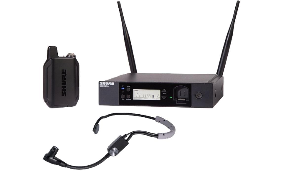 Drahtlossystem GLXD14R+/SM35<br>Digitales Funksystem zur Rackmontage mit SM35 Headset-Mikrofon