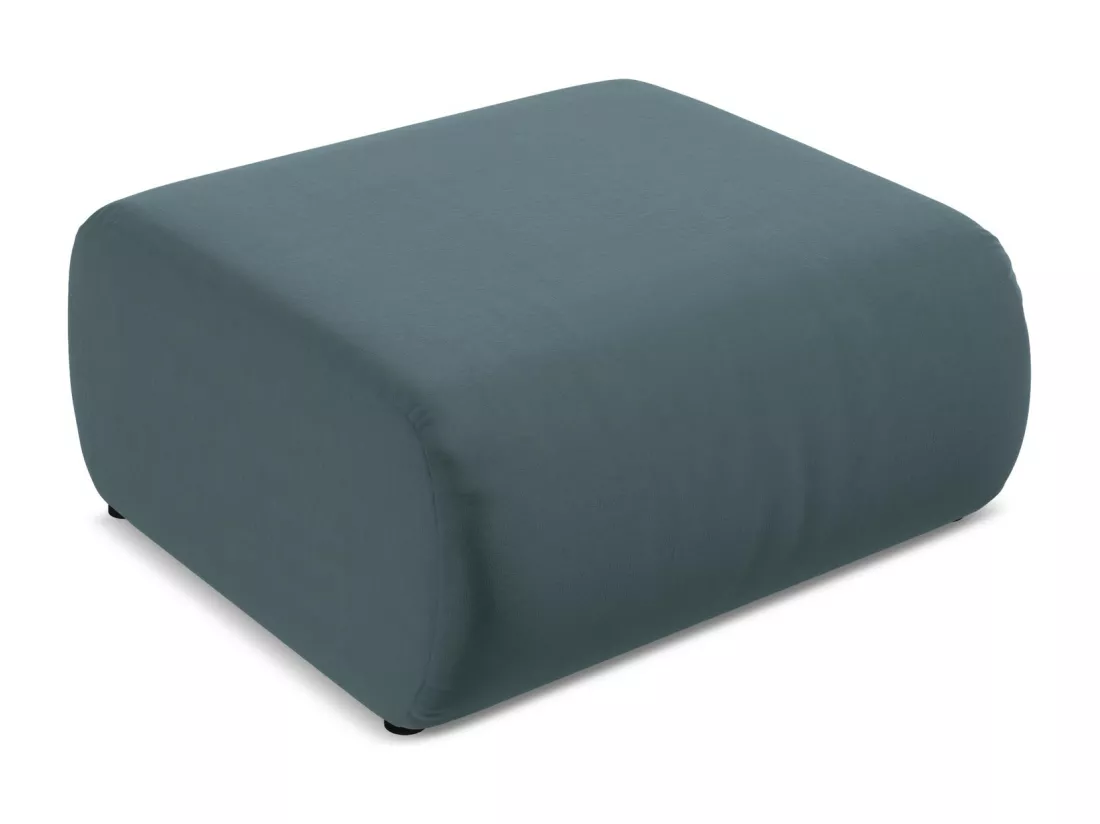 Pouf en velours - marin - EKAHI