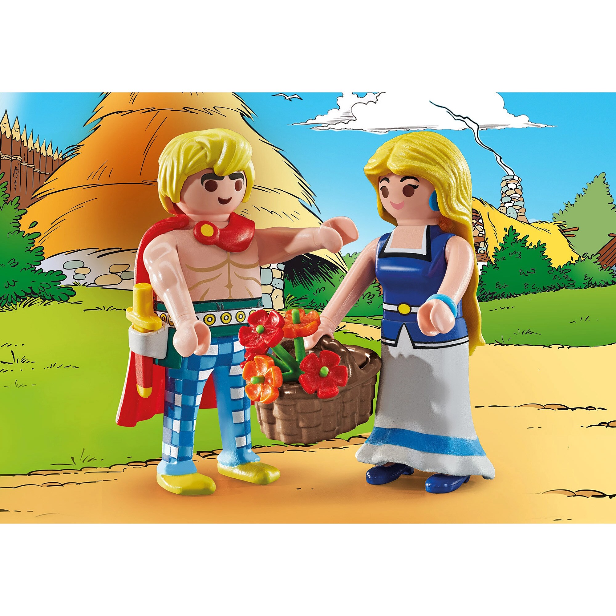 PLAYMOBIL Konstruktionsspielzeug Asterix Tragicomix und Falbala