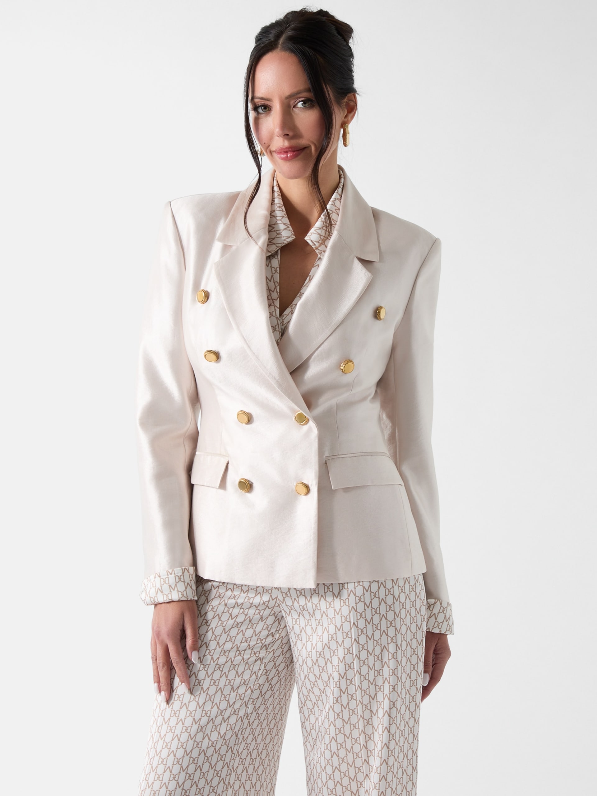 Blazer Eco Milla de Abotoamento Duplo