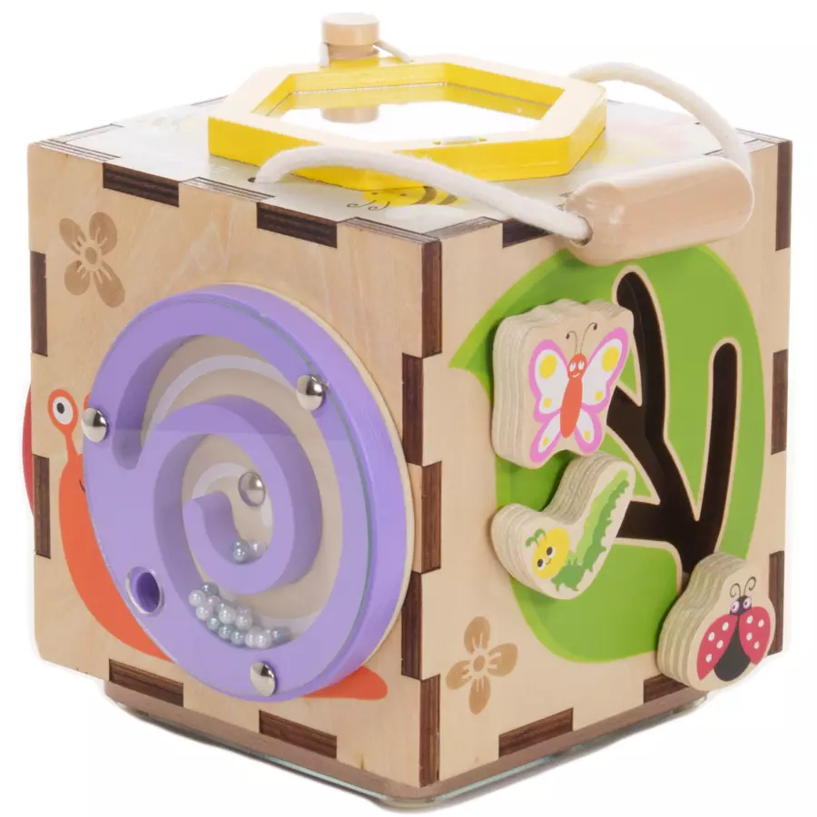 EverEarth® 6 in 1 Mini Garten Abenteuer Motorikwürfel