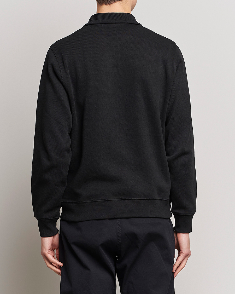 Lacoste Rib Interlock Half Zip Black