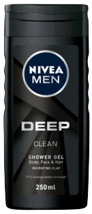 Nivea Men Deep Clean Shower Gel 250ML