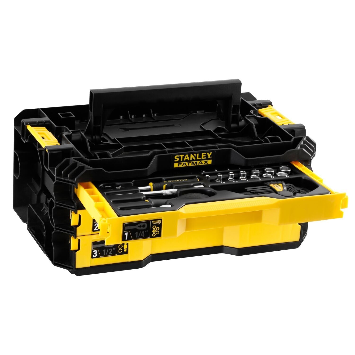 Stanley FMMT98107-1 PRO-STACK KIT 3 lades - 126-delig