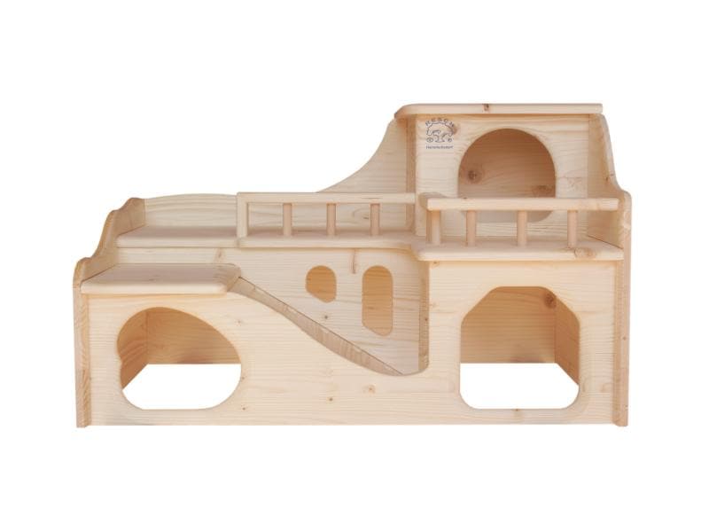 Resch Meerschweinchenschloss, 55 x 33 x 39 cm Ein Schloss für Meerschweinchen, junge Zwergkaninchen, Chinchillas und Ratten
