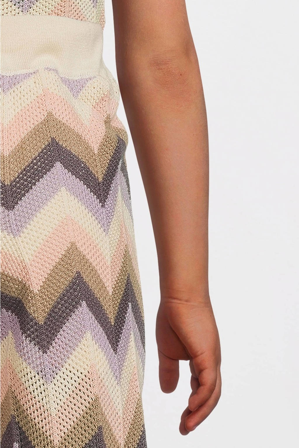 LEVV regular fit broek KYRA met all over print multicolor