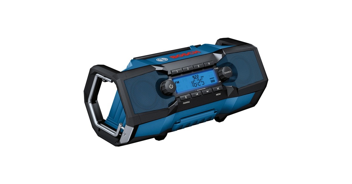 BoschGPB 18V-2 C Professional bouwradio  (Blauw, Bluetooth, FM, AUX)