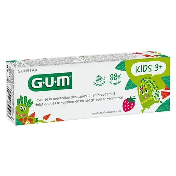 Pasta de dente infantil com sabor de goma de mascar (+3 anos) 50ml
