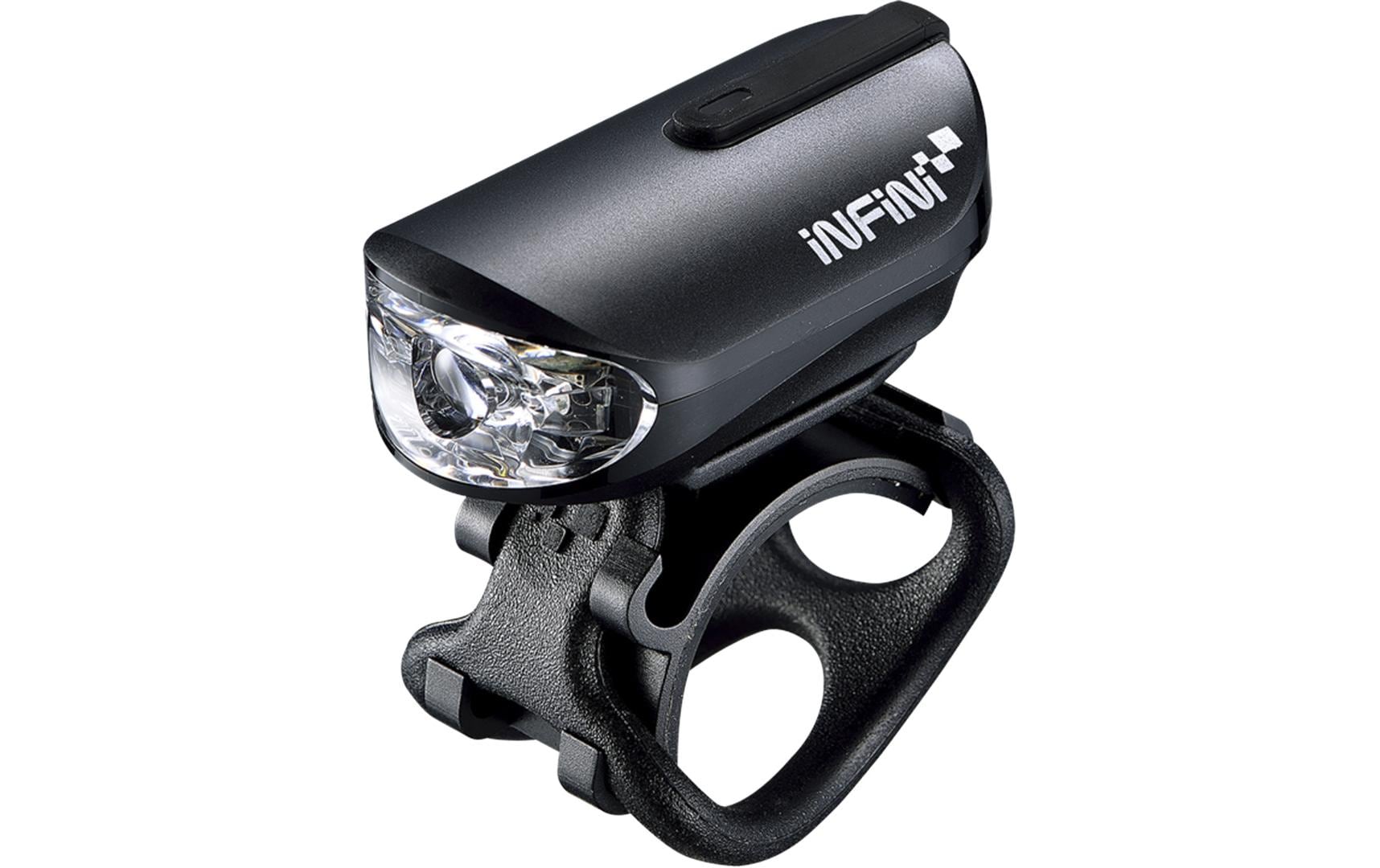 Beleuchtungsset Olley V2, SchwarzWiederaufladbares Fahrradlicht-Set mit 100 / 30 Lumen Leuchtstaerke