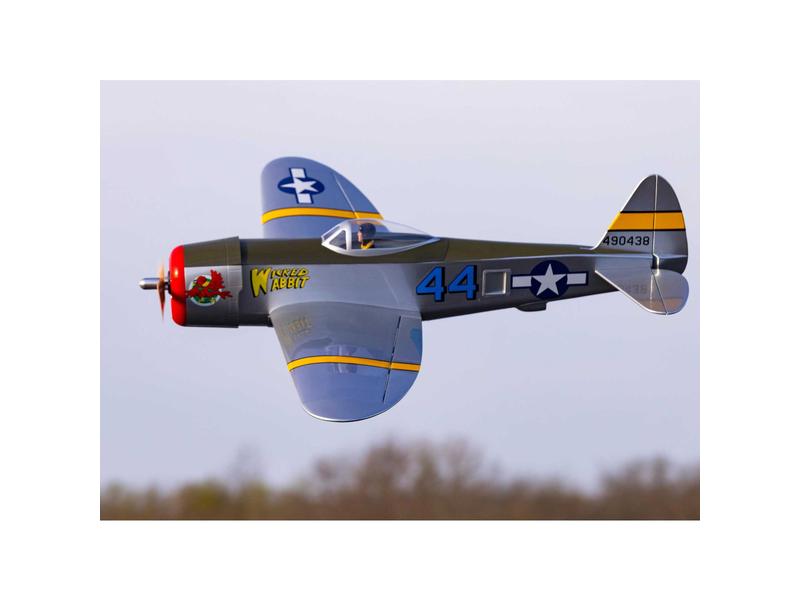 Hangar 9 Warbird P-47 Thunderbolt 1435 mm PNP Weitgehend vormontierter Warbird mit Brushless Antrieb