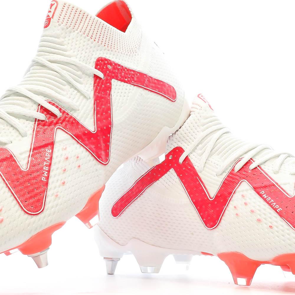 Puma Chaussures de football Blanc/Rose Mixte Puma Future Ultimate MxSG