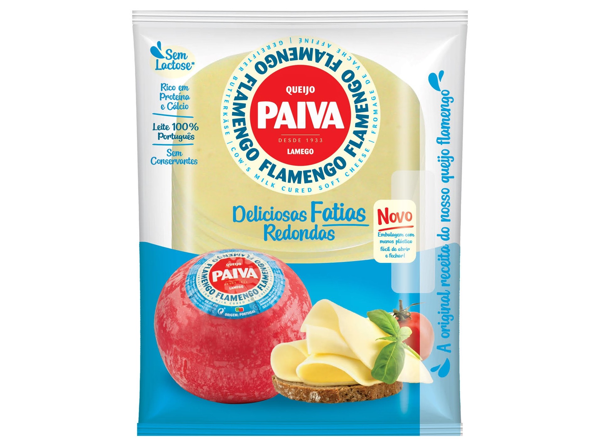QUEIJO PAIVA FLAMENGO FATIAS REDONDAS 180G